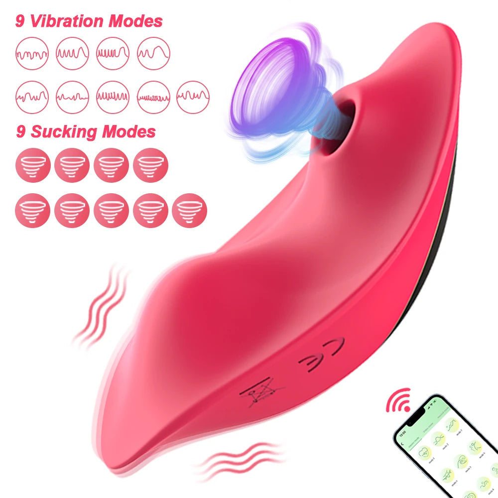 2 in 1 Sucker Vibrator Wearable Clit Sucking Vibrator Vagina Clitoris Stimulator Female Masturbator Sex Toy  Adults Couples