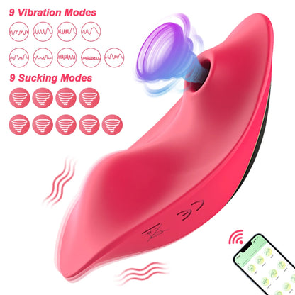 2 in 1 Sucker Vibrator Wearable Clit Sucking Vibrator Vagina Clitoris Stimulator Female Masturbator Sex Toy  Adults Couples