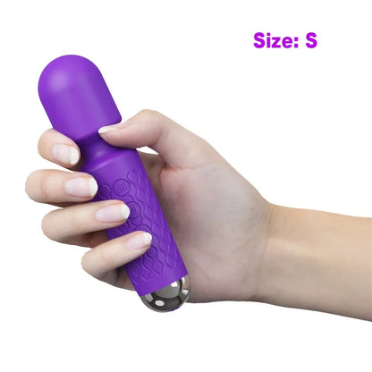 Gtooza20 Modes Powerful Vibration Mini Vibrator Sex Toys AV Magic Stick Massager Clitoris G-Spot Vibrators  Women Erotic Adults 18