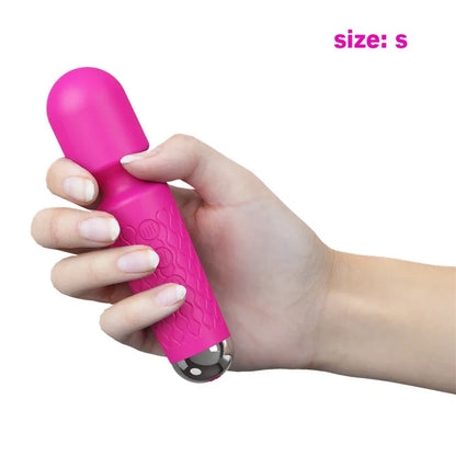 Gtooza20 Modes Powerful Vibration Mini Vibrator Sex Toys AV Magic Stick Massager Clitoris G-Spot Vibrators  Women Erotic Adults 18