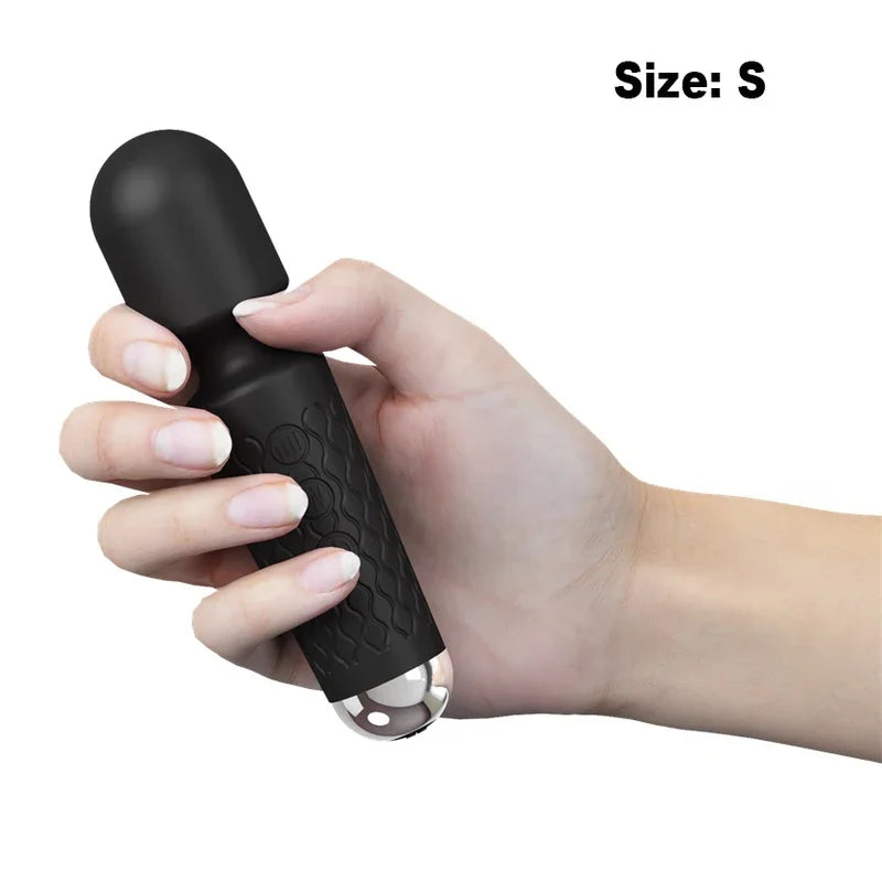 Gtooza20 Modes Powerful Vibration Mini Vibrator Sex Toys AV Magic Stick Massager Clitoris G-Spot Vibrators  Women Erotic Adults 18