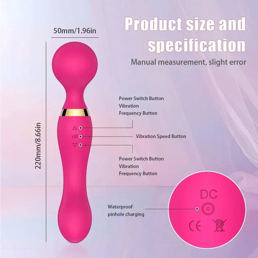 Gtooza20 Speeds Powerful   Female AV Magic Wand Massager G Spot  Stimulator Adult Sex Toys  Women Masturbator gtooza.com