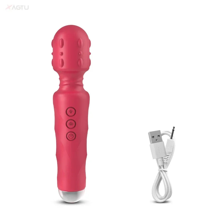 20 speeds powerful dildo vibrator female AV Magic Wand massager G spot clitoris stimulator adult sex toys  women masturbator