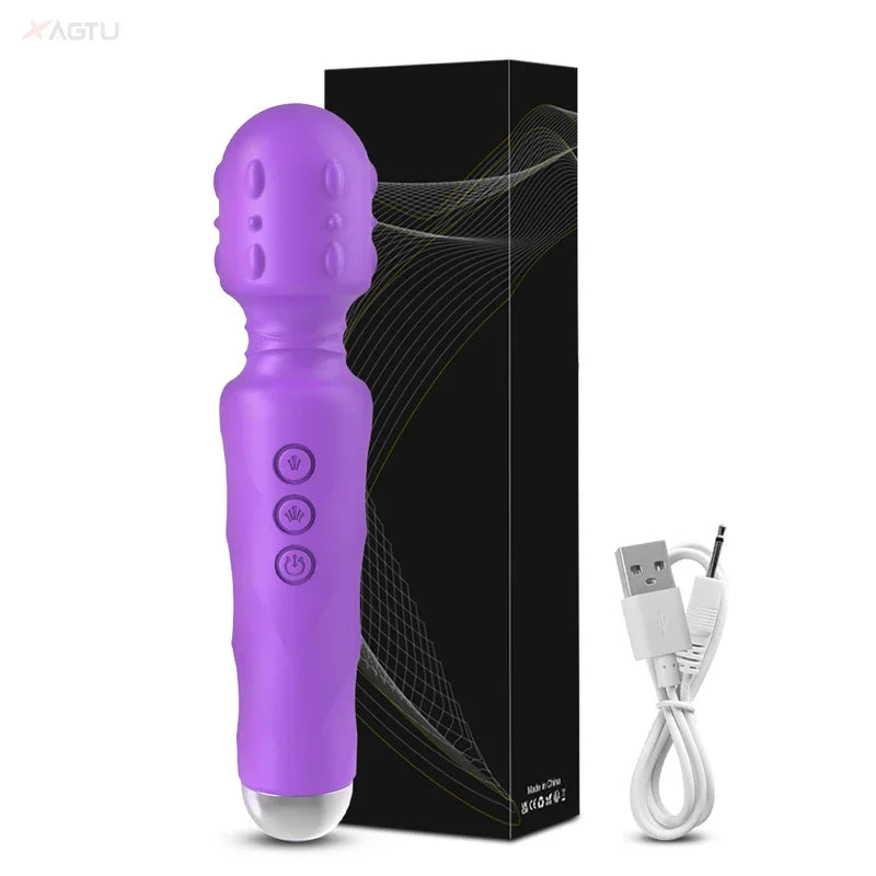 20 speeds powerful dildo vibrator female AV Magic Wand massager G spot clitoris stimulator adult sex toys  women masturbator