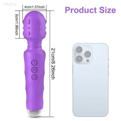 20 speeds powerful dildo vibrator female AV Magic Wand massager G spot clitoris stimulator adult sex toys  women masturbator