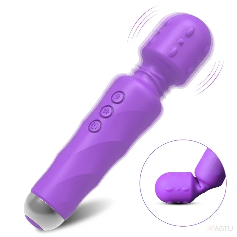 20 speeds powerful dildo vibrator female AV Magic Wand massager G spot clitoris stimulator adult sex toys  women masturbator