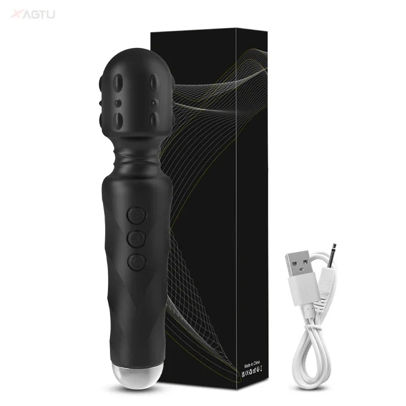 20 speeds powerful dildo vibrator female AV Magic Wand massager G spot clitoris stimulator adult sex toys  women masturbator