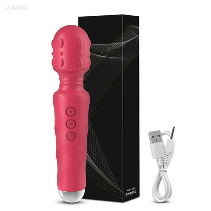 20 speeds powerful dildo vibrator female AV Magic Wand massager G spot clitoris stimulator adult sex toys  women masturbator