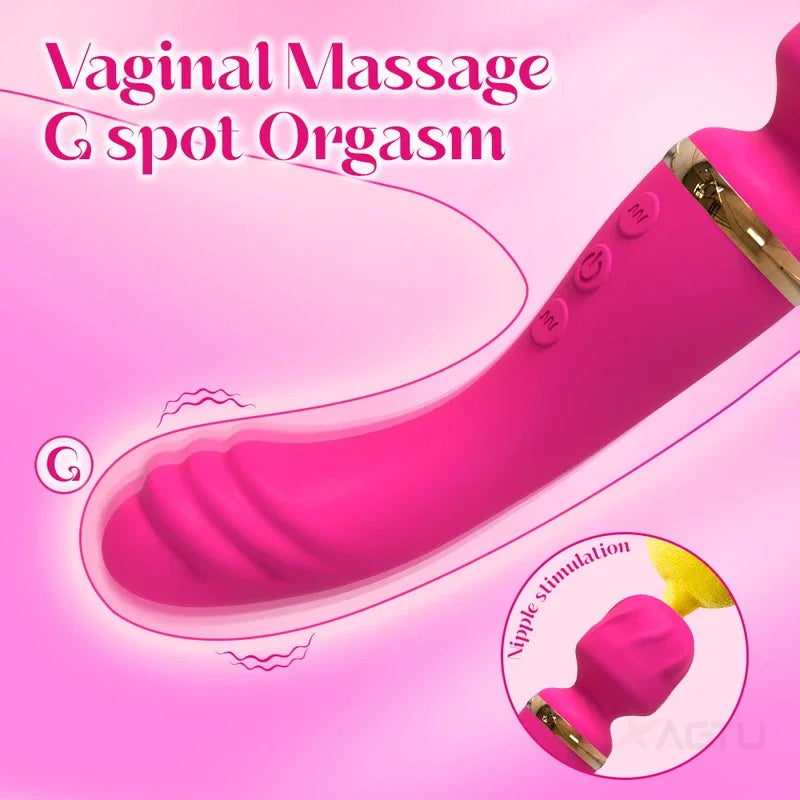 Gtooza_20 speeds powerful dildo vibrator female AV massager wand G spot clitoris  women stimulator adult sex toys masturbator gtooza.com