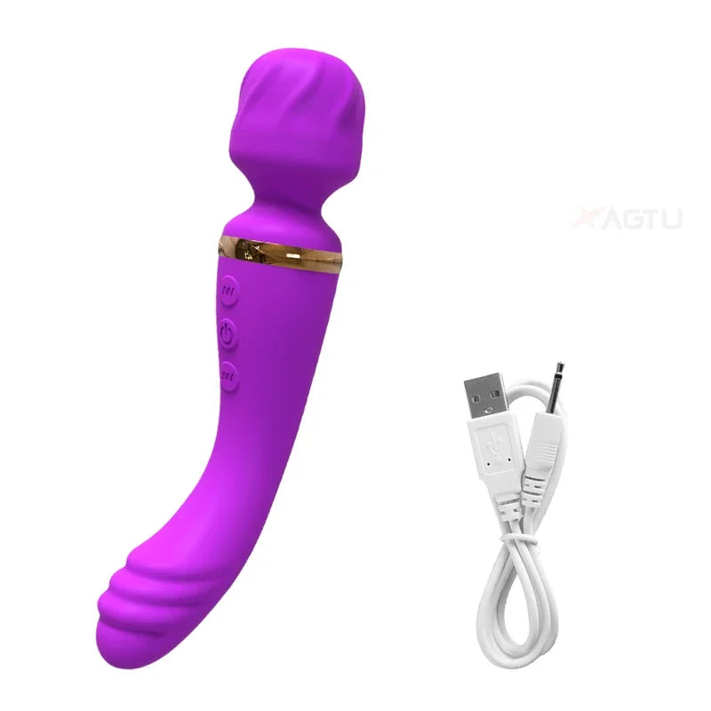 Gtooza_20 speeds powerful dildo vibrator female AV massager wand G spot clitoris  women stimulator adult sex toys masturbator gtooza.com