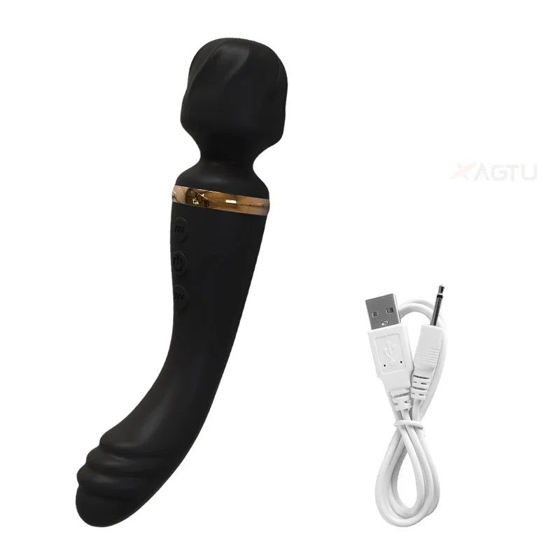 Gtooza_20 speeds powerful dildo vibrator female AV massager wand G spot clitoris  women stimulator adult sex toys masturbator gtooza.com