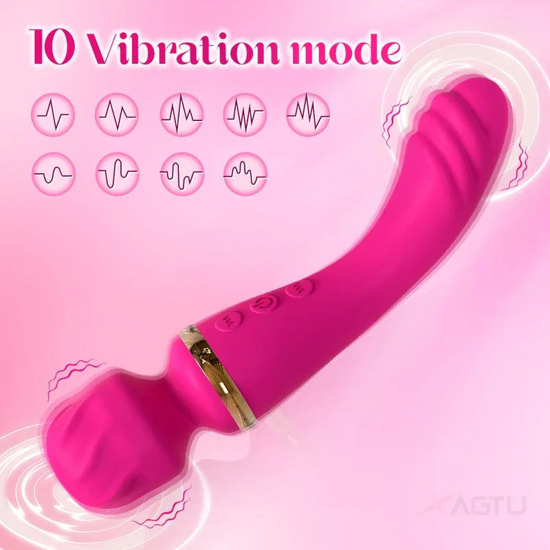 Gtooza_20 speeds powerful dildo vibrator female AV massager wand G spot clitoris  women stimulator adult sex toys masturbator gtooza.com