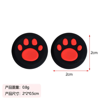 200pcs Cute Cat Claw Thumb Grip Caps Paw Thumb Grips Analog Stick Cover Joystick For PS5 PS4 PS3 Xbox 360 Xbox One Controller