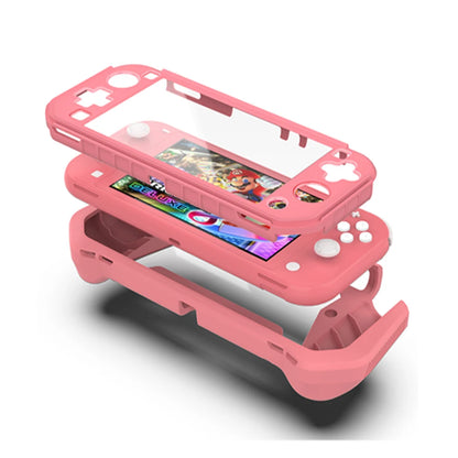 2021 NEW for Nintend Switch Lite Full Body Ergonomic Non-slip Shell Case Cover Guards For Nintendo Switch Lite Mini Console Pink