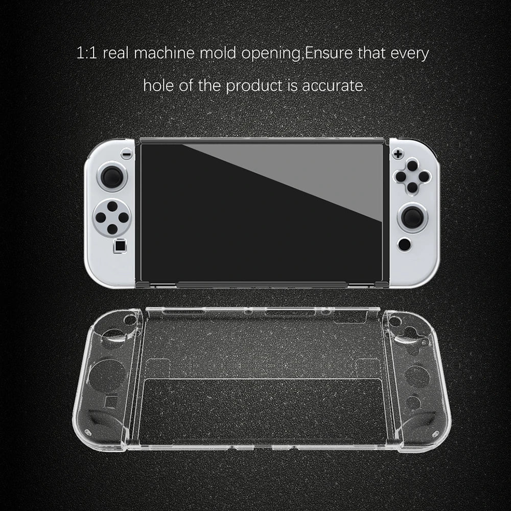 2021 NS Oled Waterproof PU Hard Shell Pouch Case Anti-drop 10 Game Card Slots Storage Bag For Nintendo Switch Oled Game Console