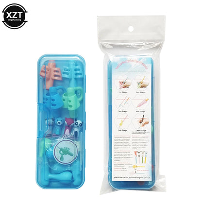 PC2022 Children Writing Pencil Pan Holder Kids Learning Practise Silicone P