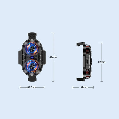 2022 NEW Backpack Mobile Phone Cooler 2 fan portable gaming radiator three-speed cell cooler for android iphone 8 x 11 12 13