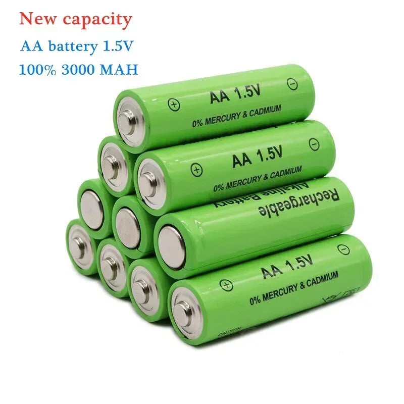 PC 2022 New AA battery 3000 mAh Rechargeable battery NI-MH 1.5 V AA battery  Clocks mice computers  toys so on