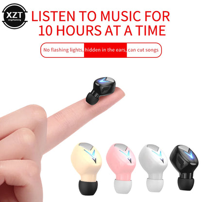 PC2023 Mini Invisible Bluetooth 5.0 Headphone TWS Wireless Sports Earphone