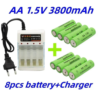 PC 2024 1.5V AA Battery 3800mAh Rechargeable battery NI-MH 1.5 V AA Batteries  Clocks mice computers toys so on