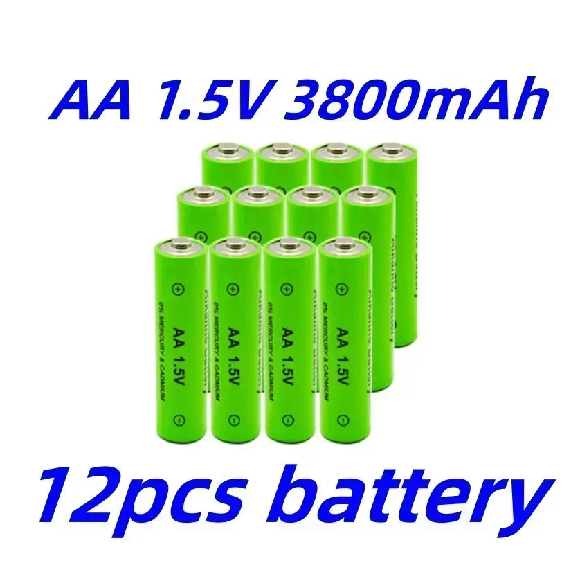 PC 2024 1.5V AA Battery 3800mAh Rechargeable battery NI-MH 1.5 V AA Batteries  Clocks mice computers toys so on