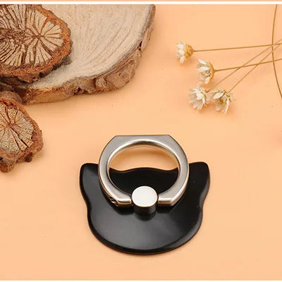 PC 2024 360 Degree Mouse Shape Finger Ring socket Mobile Phone Holder Stand For iPhone  oneplus socket For all Sm phone