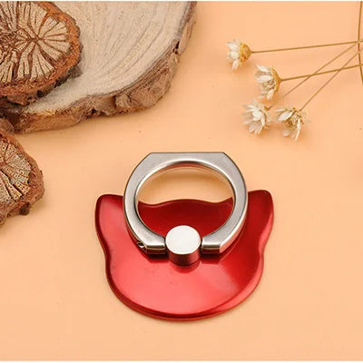 PC 2024 360 Degree Mouse Shape Finger Ring socket Mobile Phone Holder Stand For iPhone  oneplus socket For all Sm phone