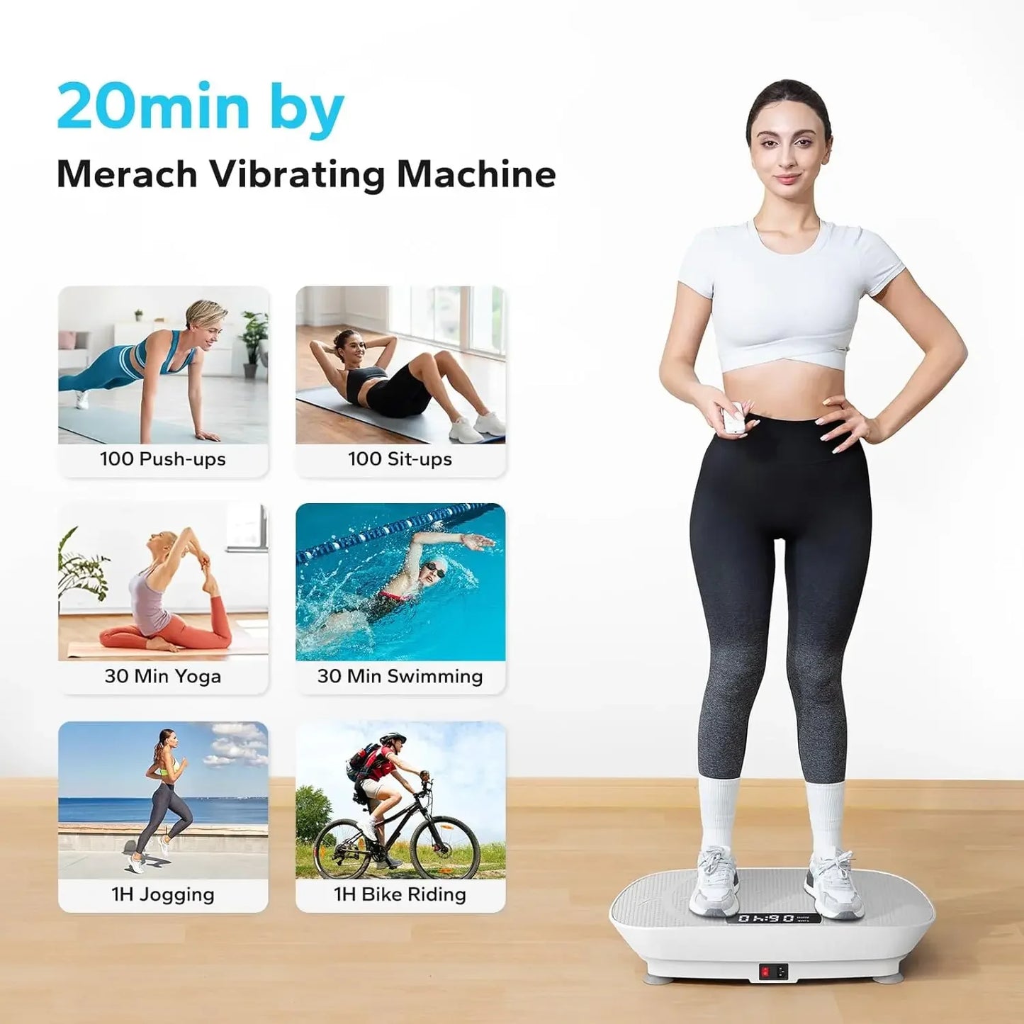 PC 2024 Best Selling Crazy Fitness Massage of  Vibration Plate Exercise Mac