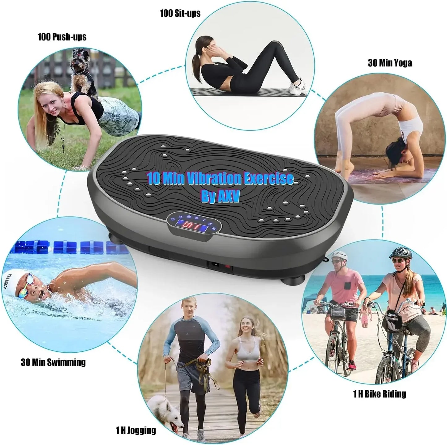 PC 2024 Hot Sale Whole Body Workout Power Vibration Plate Exercise Machine