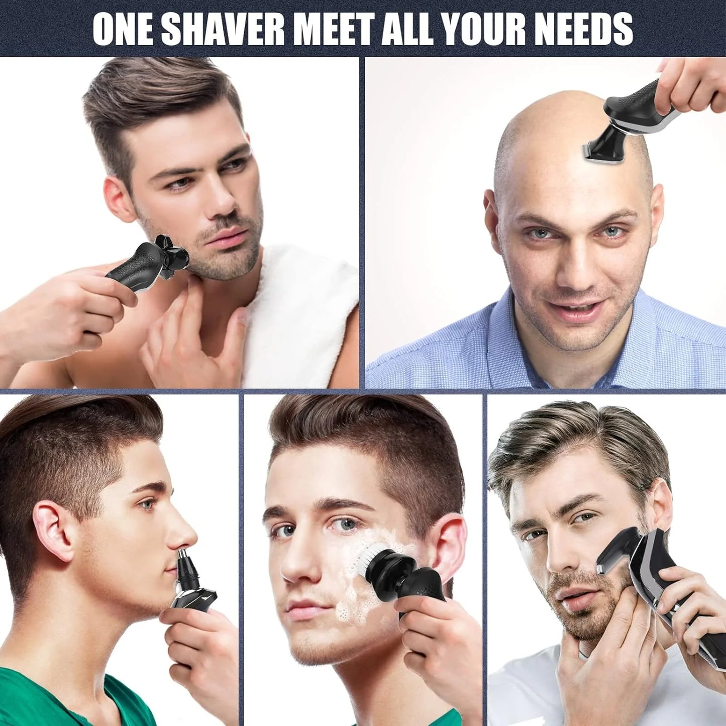 PC 2024 New Hair Cutting Machine Men's Electric Shaver Rechargeable Hair Tr