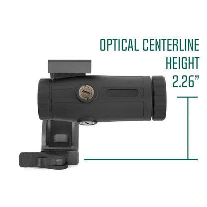 2024 New Tactical FAST Mount  Holosun HM3X Magnifier, Optical Centerline, Height Rifle Bipod Picatinny, QD 2.26