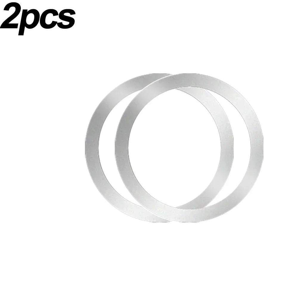 PC 2024 Stainless Steel Universal Magnetic Metal Plate Ring For Magsafe Wireless Charger Iron Sheet Sticker Magnet Car Phone Holder