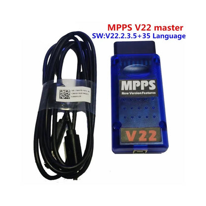 Best V22 MPPS V22.2.3.5 ECU Chip Tuning Tool MAIN+TRICORE+MULTIBOOT with Br