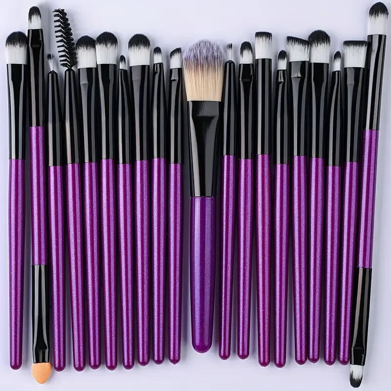 20PCS Makeup Brushes Set Eyeshadow Foundation Concealer Blending Blush Brush Soft Fluffy Kabuki Christmas Gift Women Beauty Tool