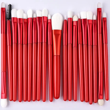 20PCS Makeup Brushes Set Eyeshadow Foundation Concealer Blending Blush Brush Soft Fluffy Kabuki Christmas Gift Women Beauty Tool