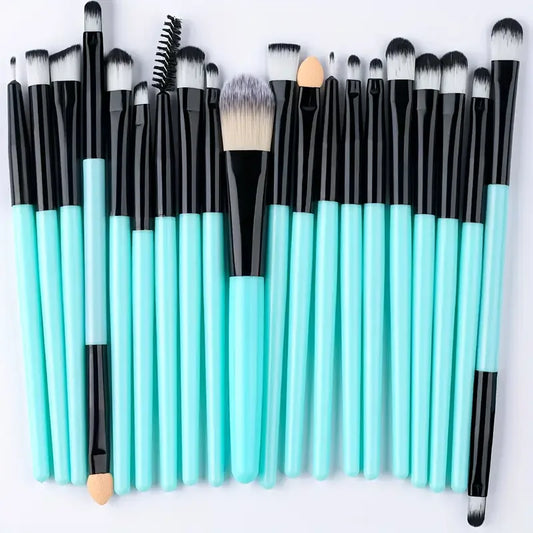 20PCS Makeup Brushes Set Eyeshadow Foundation Concealer Blending Blush Brush Soft Fluffy Kabuki Christmas Gift Women Beauty Tool