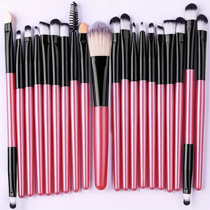 20PCS Makeup Brushes Set Eyeshadow Foundation Concealer Blending Blush Brush Soft Fluffy Kabuki Christmas Gift Women Beauty Tool