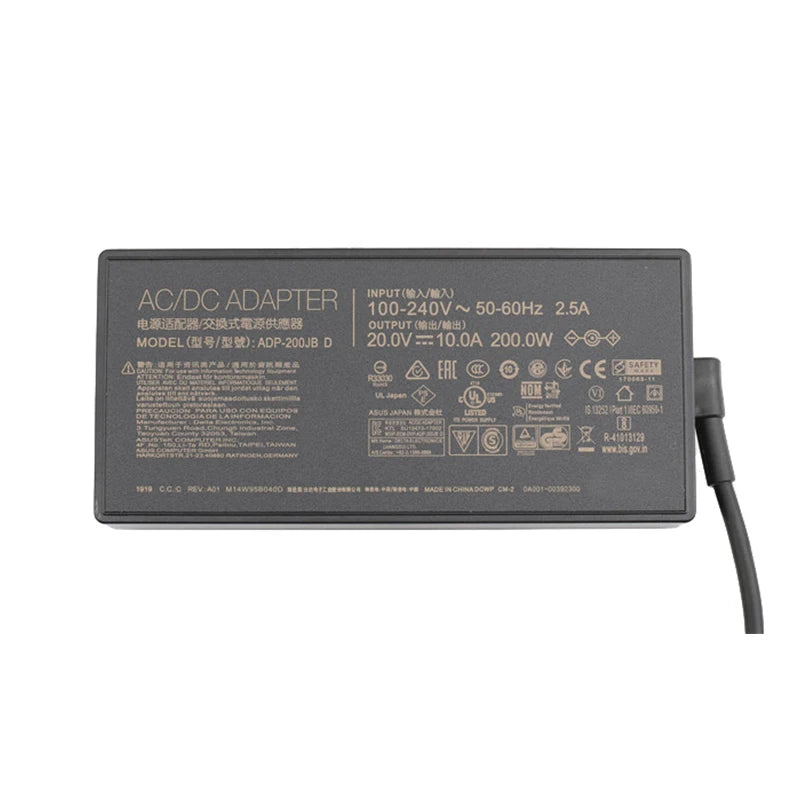 PC 20V 10A 200W 6.0*3.7MM ADP-200JB D Laptop Adapter Charger For Asus TUF A17 FA706QM FA506QR ROG Zephyrus G15 GA503Q GA503