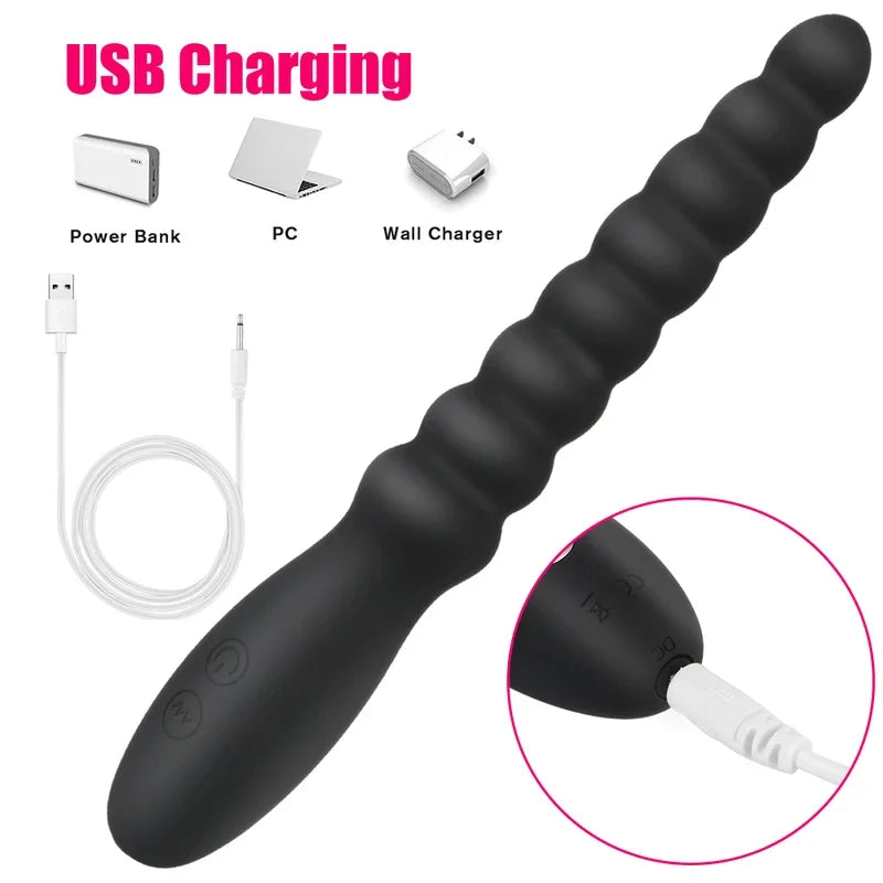 20cm Stick Vibrators  Women Nipple  Stimulator Vaginal Plug Anal Beads  Female Masturbator Sex Toys Men Erotic Goods gtooza.com