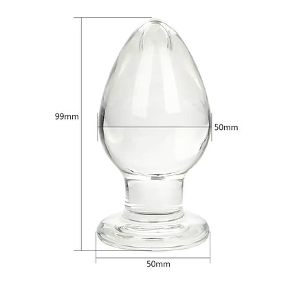 Gtooza20mm 50mm big butt plug anal dilator  women vaginal expander glass dildos female masturbator sex toys men 18 erotic products