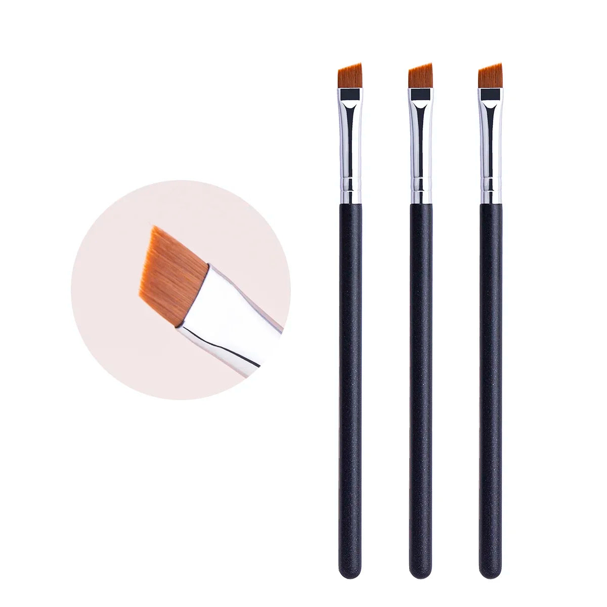 212 Flat Eyebrow Brush Ultrathin Eyebrow Makeup Brushes Flat Eyeliner Brush Thin Eye Liner Brow Contour Beauty Brush Tool