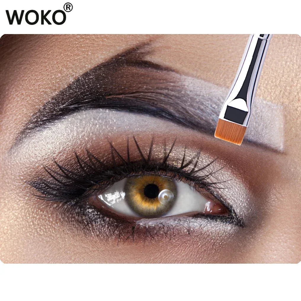 212 Flat Eyebrow Brush Ultrathin Eyebrow Makeup Brushes Flat Eyeliner Brush Thin Eye Liner Brow Contour Beauty Brush Tool