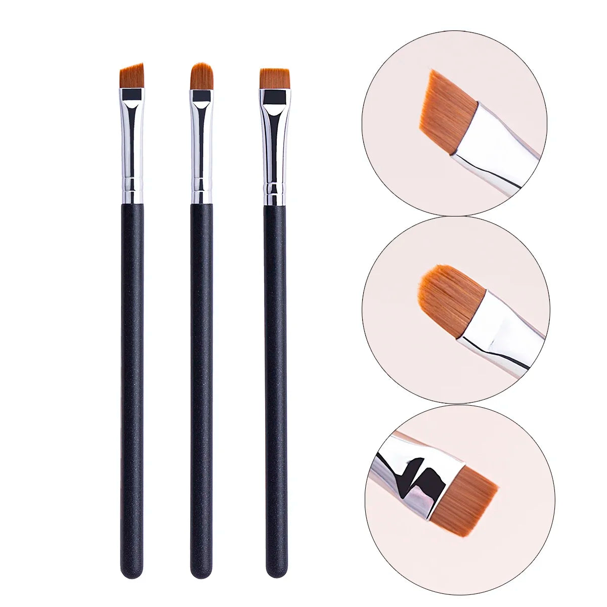 212 Flat Eyebrow Brush Ultrathin Eyebrow Makeup Brushes Flat Eyeliner Brush Thin Eye Liner Brow Contour Beauty Brush Tool