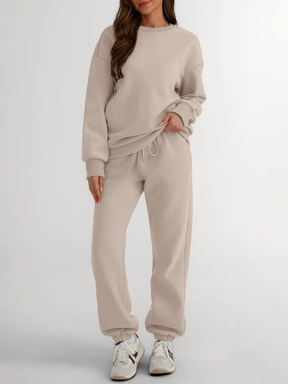 Sweatsuits Women 2 Piece Outfits Two Piece Crewneck Sweatshirts Sets Lounge Fall Sweatpants 2025 Tracksuits