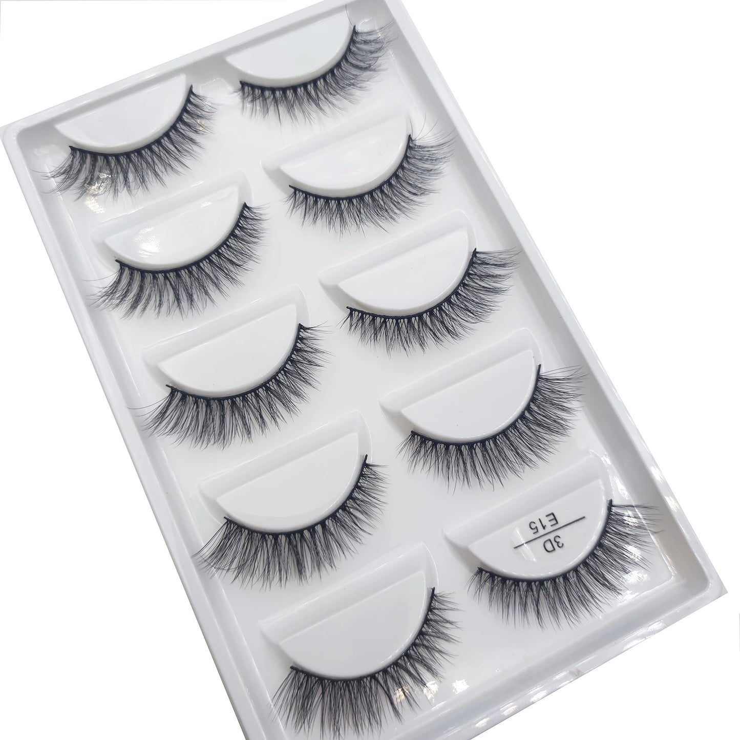 22 Style 5 Pairs 3D Natural Soft Mink False Eyelashes Makeup Fake Eye Lashes Faux Cils Make Up Beauty Maquiagem E01 H13 X08