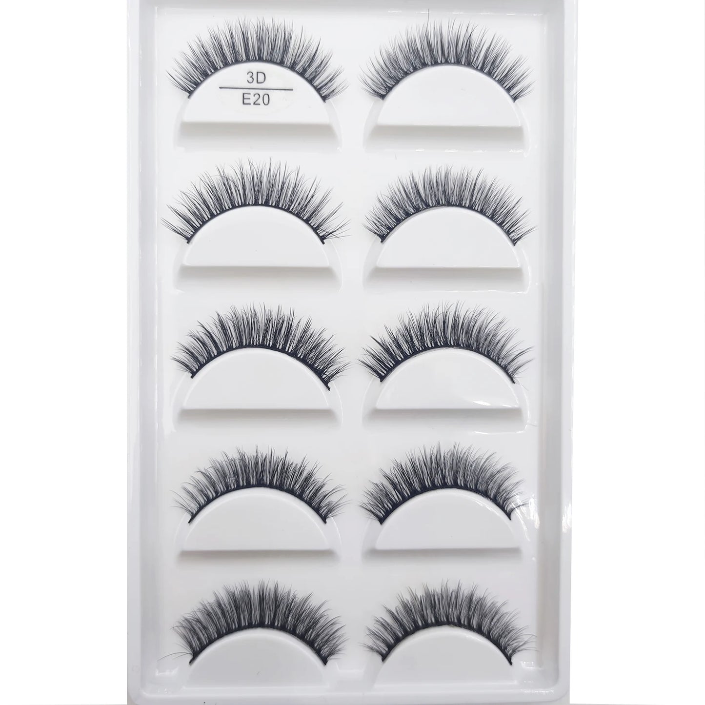 22 Style 5 Pairs 3D Natural Soft Mink False Eyelashes Makeup Fake Eye Lashes Faux Cils Make Up Beauty Maquiagem E01 H13 X08