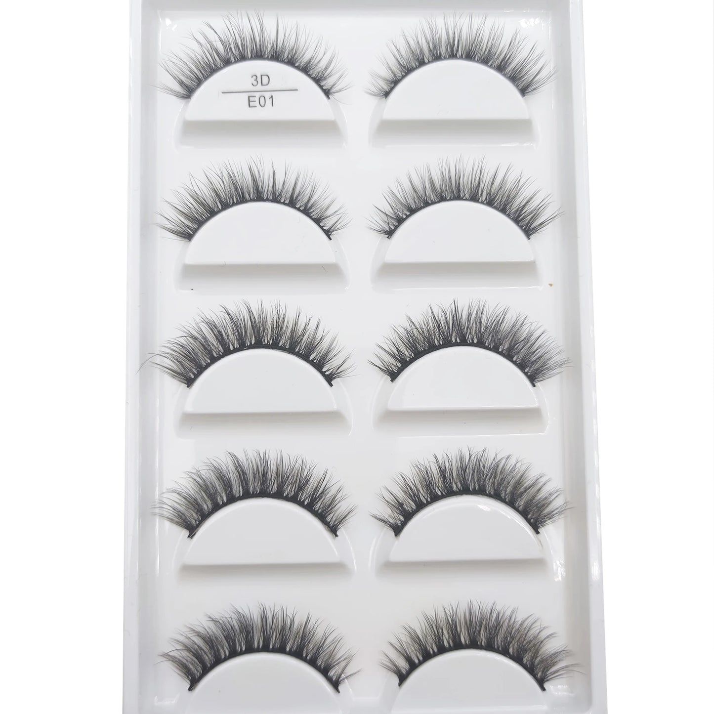 22 Style 5 Pairs 3D Natural Soft Mink False Eyelashes Makeup Fake Eye Lashes Faux Cils Make Up Beauty Maquiagem E01 H13 X08