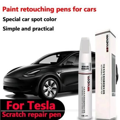 New Suitable for Tesla paint retouching pen Pearl white deep sea Blue Tesla