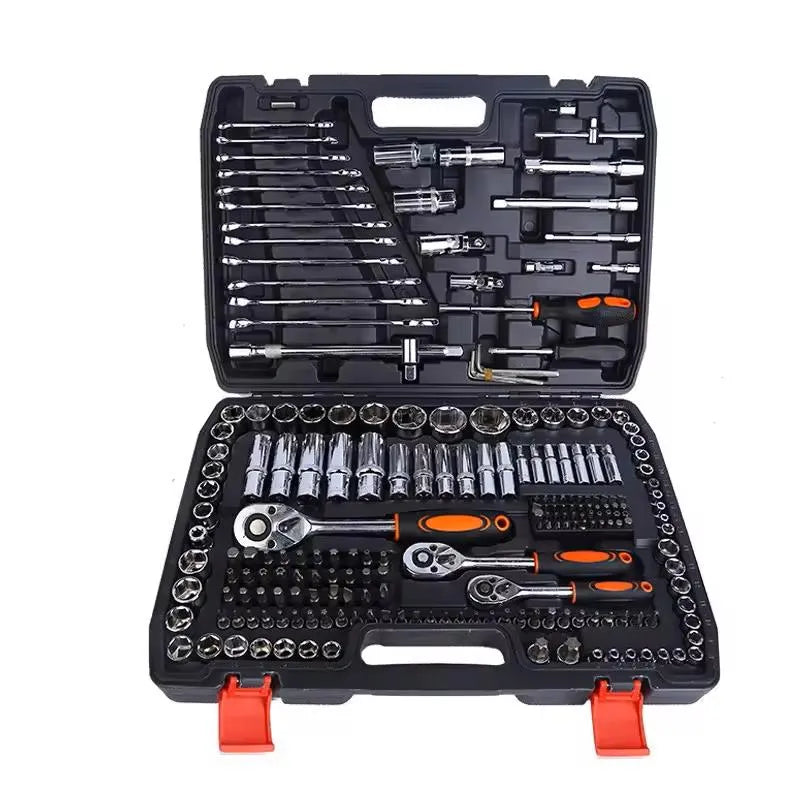 New 216-Piece Auto Repair Tool Set Multi Specification Ratchet Wrench Hardw