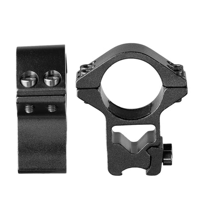 25.4mm / 1" Ring Scope Mount High Profile Double Screw Strap 11mm Doverail Rail Base Lasers Flashlight Hunting 1 Pair